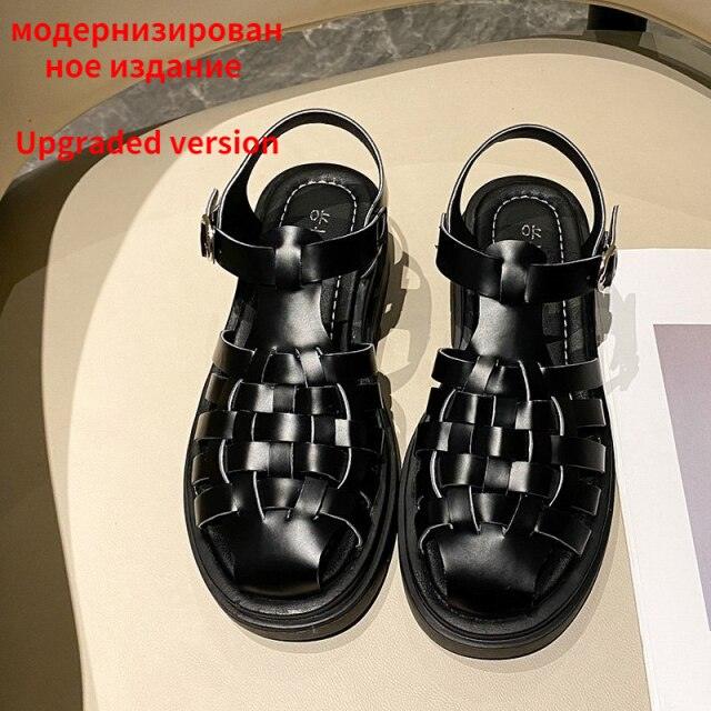 Women’s Platform Buckle Sandals Casual Open Toe Ankle Strap Shoes