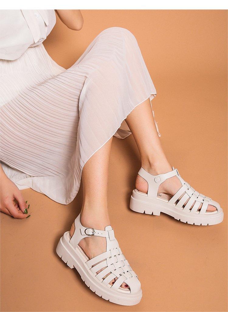 Women’s Platform Buckle Sandals Casual Open Toe Ankle Strap Shoes