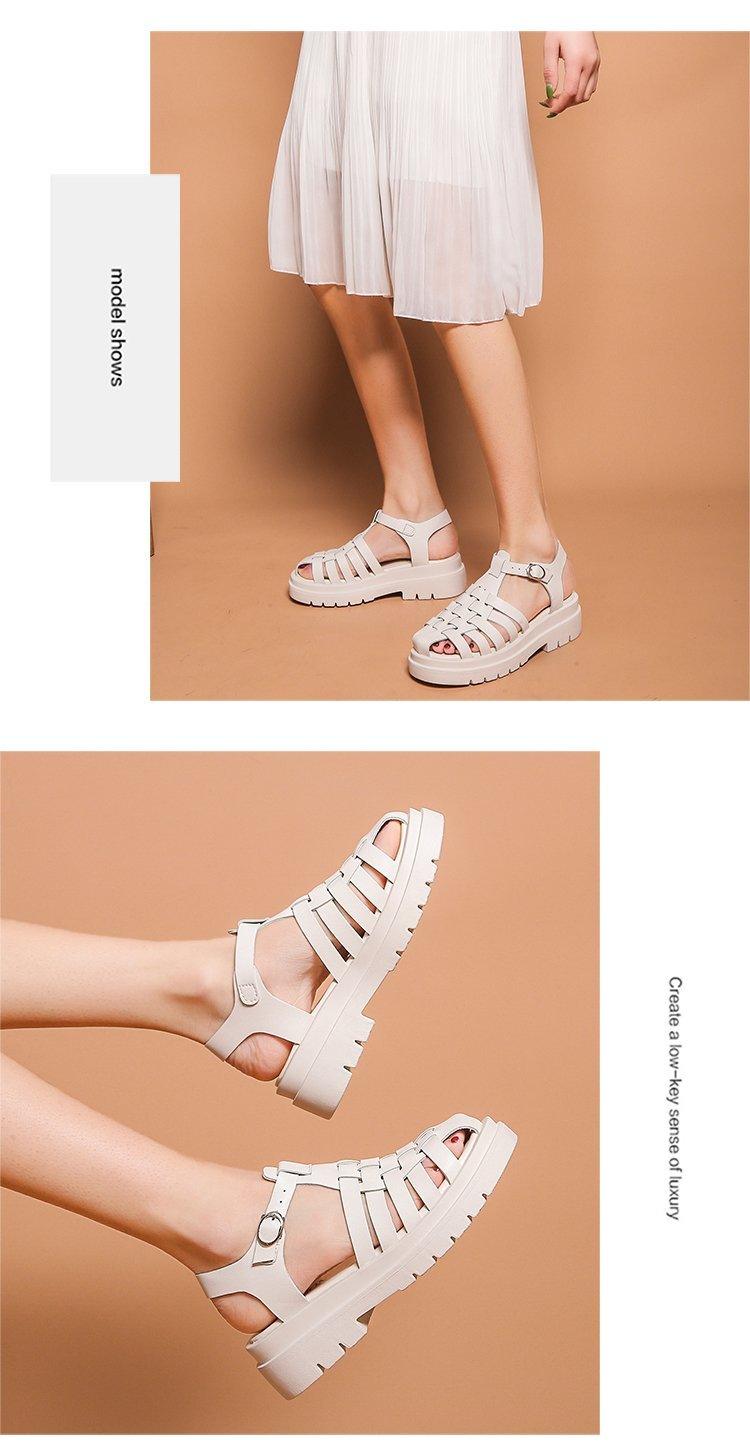 Women’s Platform Buckle Sandals Casual Open Toe Ankle Strap Shoes