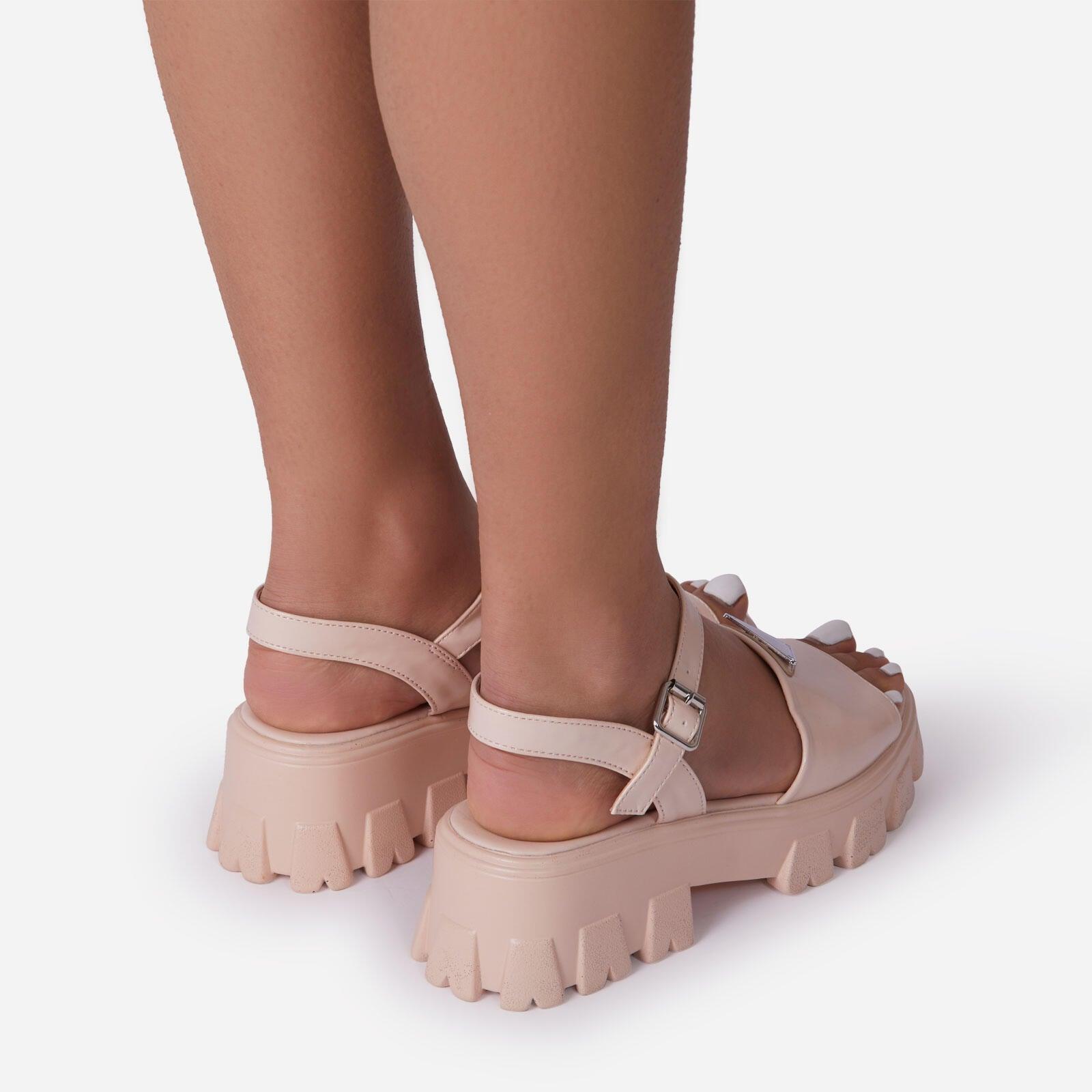Women’s Platform Buckle Sandals Casual Open Toe Ankle Strap Shoes