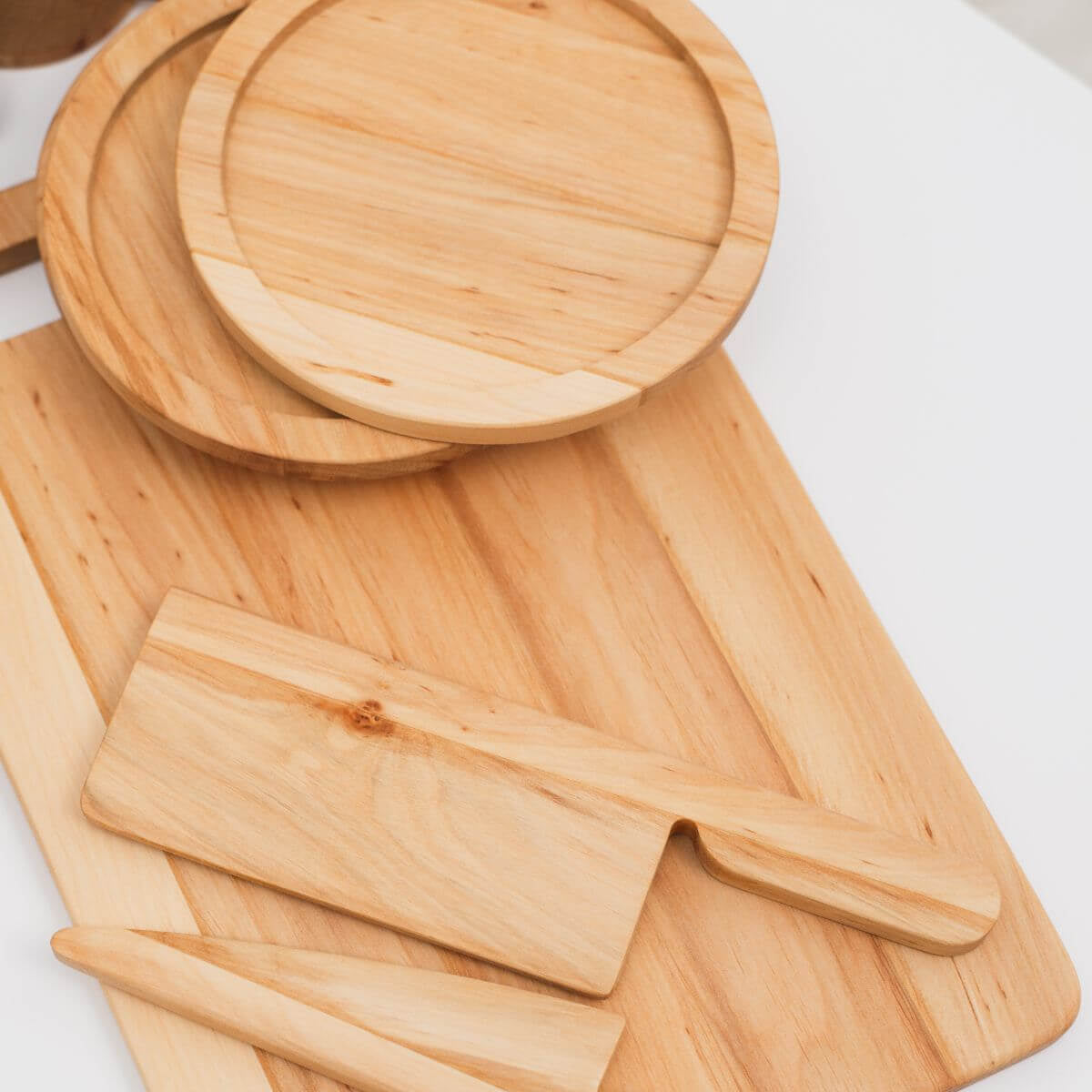 Wooden Play Kitchen Dishes Set for Imaginative Toddler Pretend Play