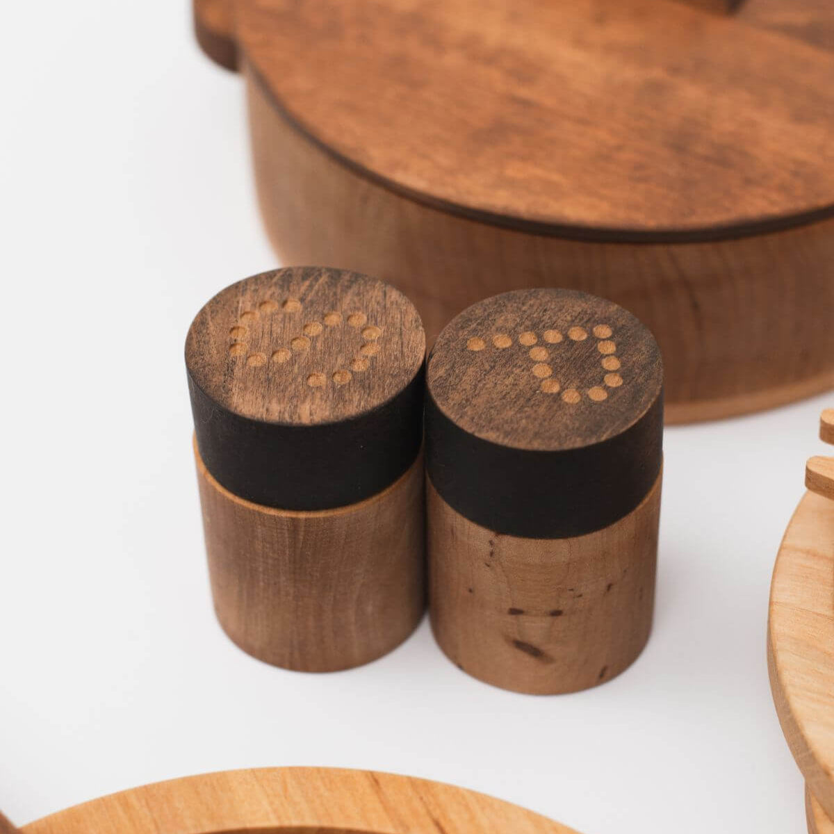 Wooden Play Kitchen Dishes Set for Imaginative Toddler Pretend Play