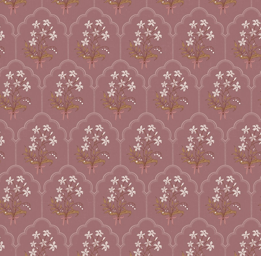 Oren Floral Wallpaper, Traditional Peel and Stick Wall Decor