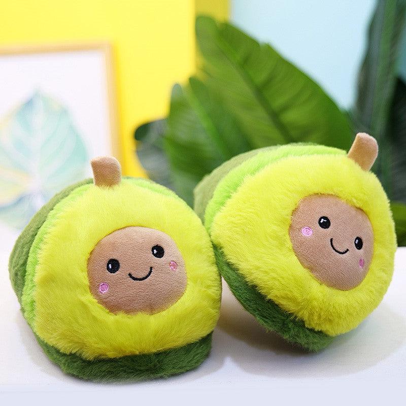Cute Avocado Plush Slippers Warm Indoor Fuzzy House Shoes