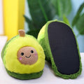 Cute Avocado Plush Slippers Warm Indoor Fuzzy House Shoes