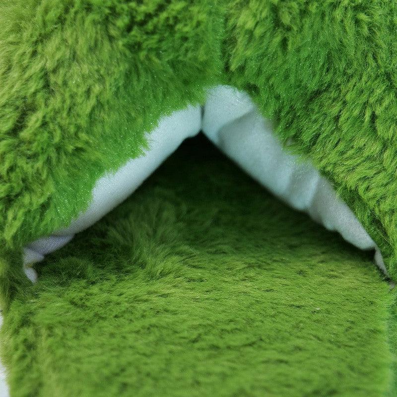 Cute Avocado Plush Slippers Warm Indoor Fuzzy House Shoes
