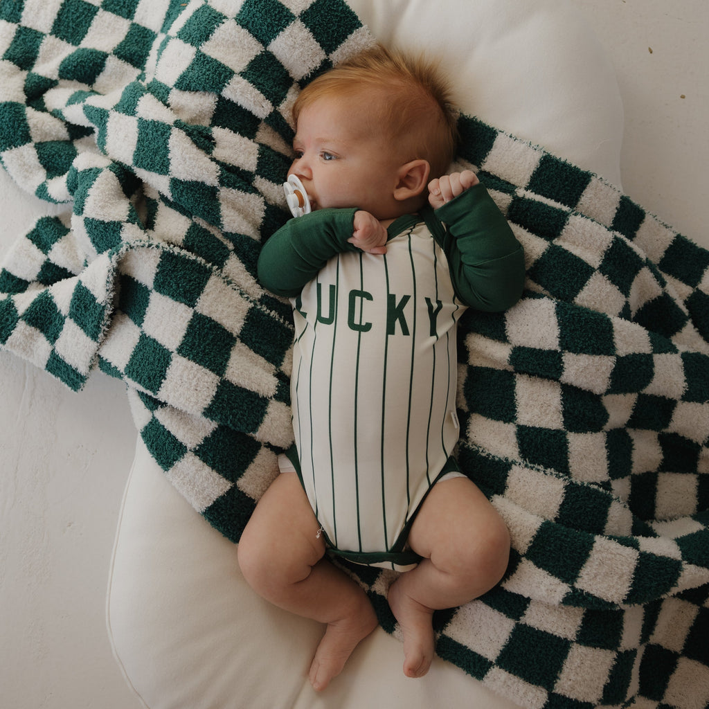 Plush Blanket | Lucky Micro Check