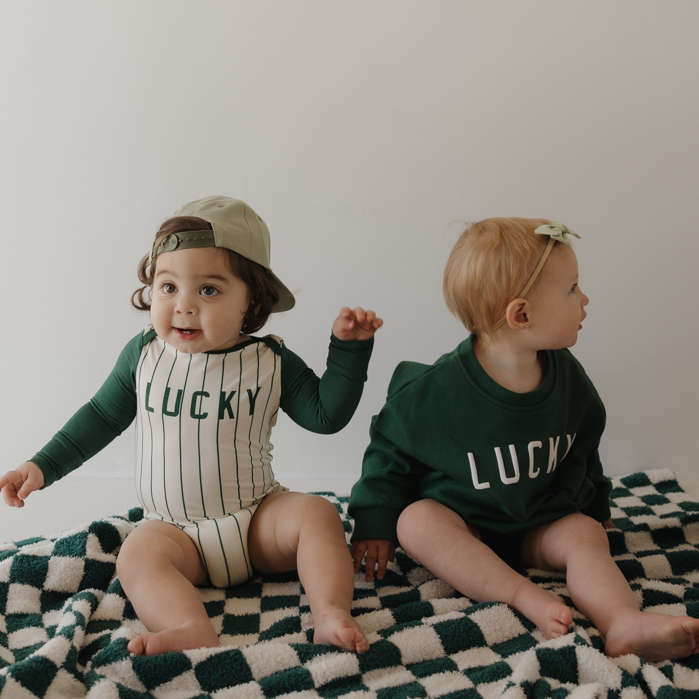 Sweatshirt Romper | Lucky