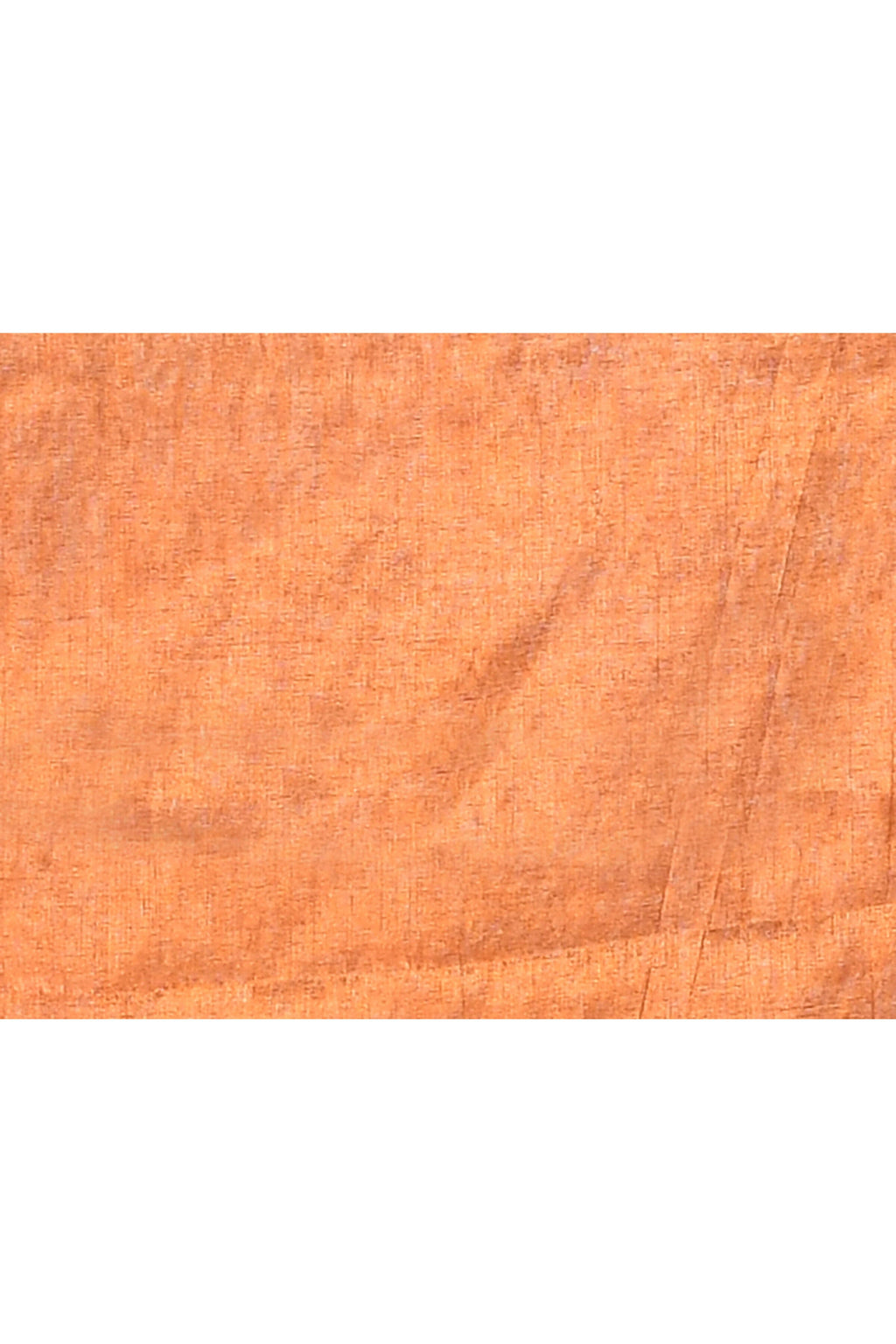 Rust Dual Tone Organic Tissue Saree with Blouse Piece
