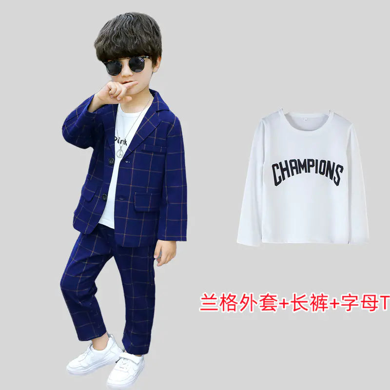 Boys' Stylish Suit Set for Autumn Winter Events