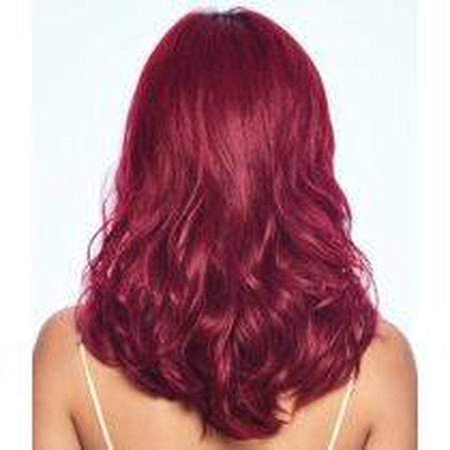 Poise & Berry Fantasy Wig - Glamorous Burgundy Synthetic Hair