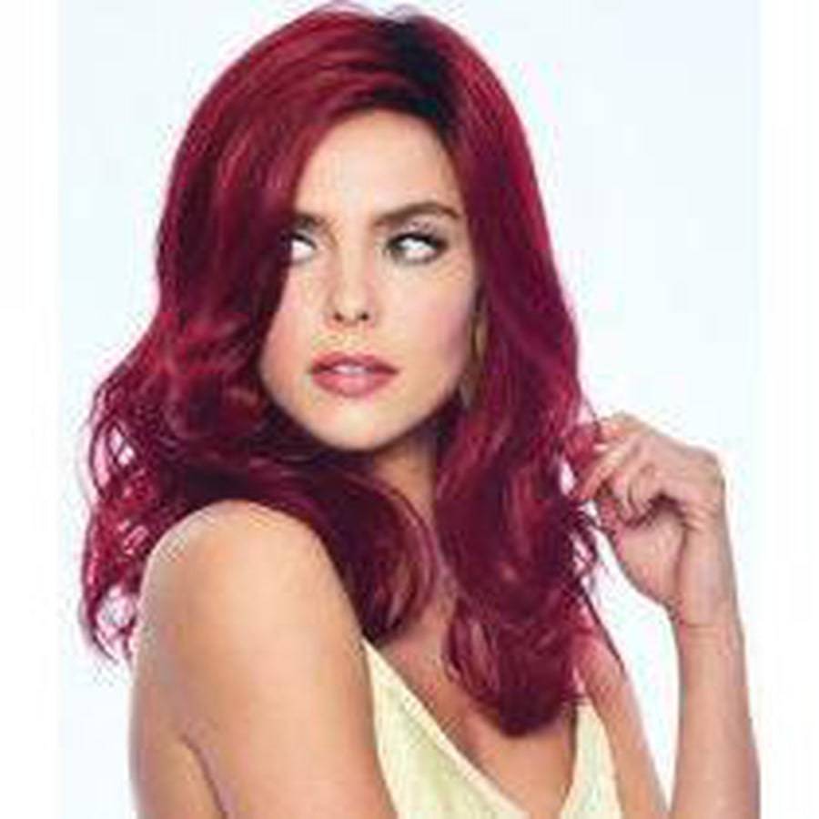 Poise & Berry Fantasy Wig - Glamorous Burgundy Synthetic Hair