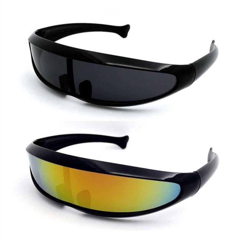 Sporty rimless sunglasses with mercury lenses for cycling