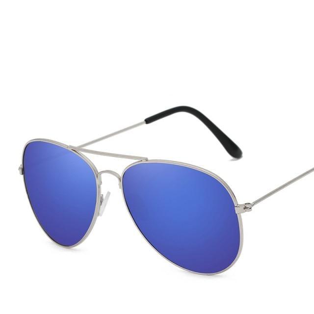 Polarized Mirror Sunglasses with Elastic Metal Temples