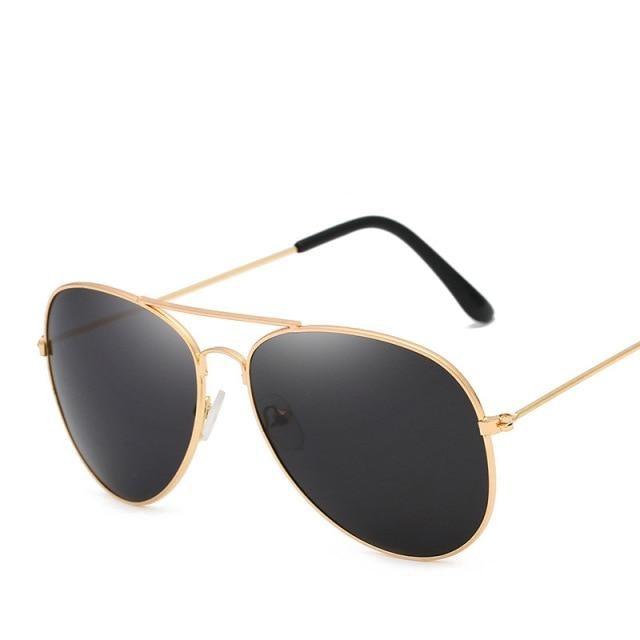 Polarized Mirror Sunglasses with Elastic Metal Temples
