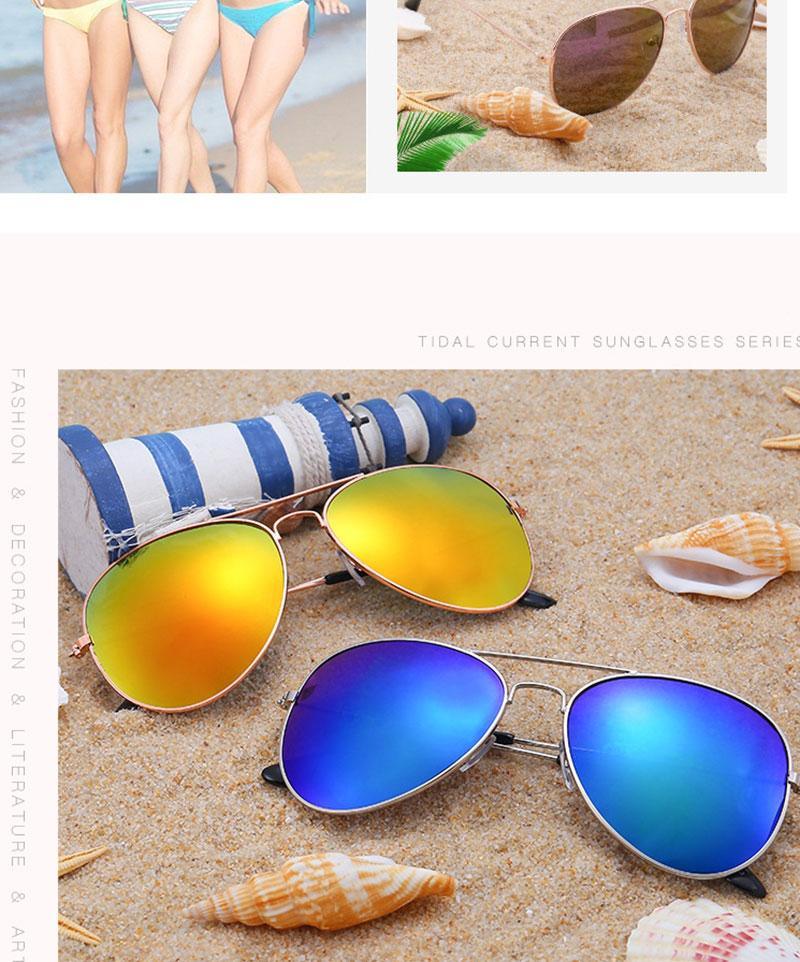 Polarized Mirror Sunglasses with Elastic Metal Temples