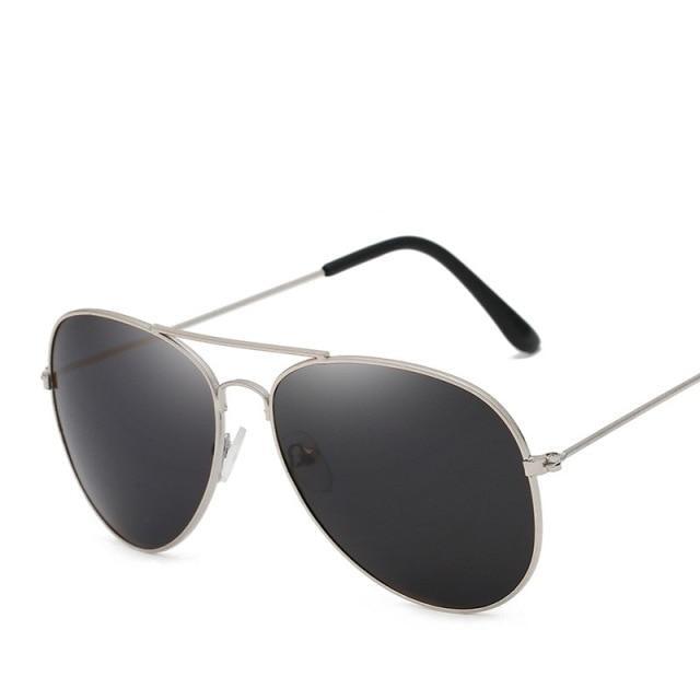 Polarized Mirror Sunglasses with Elastic Metal Temples