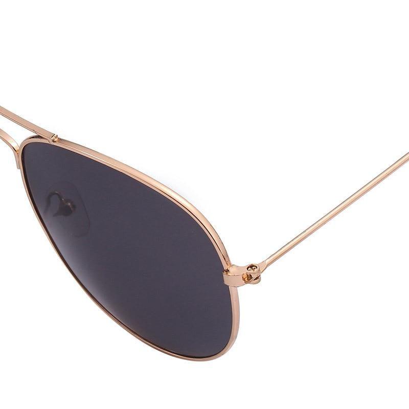 Polarized Mirror Sunglasses with Elastic Metal Temples