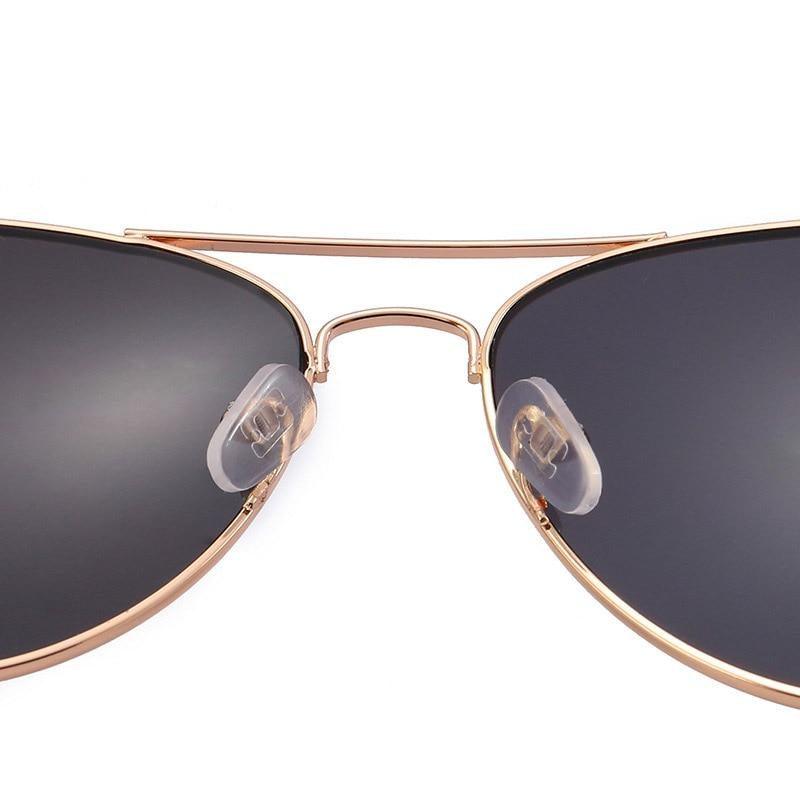 Polarized Mirror Sunglasses with Elastic Metal Temples