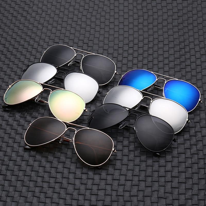 Polarized Mirror Sunglasses with Elastic Metal Temples