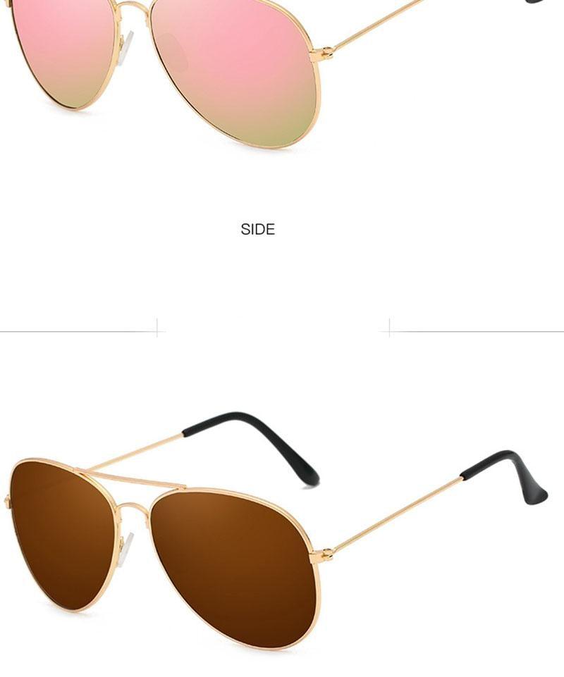 Polarized Mirror Sunglasses with Elastic Metal Temples