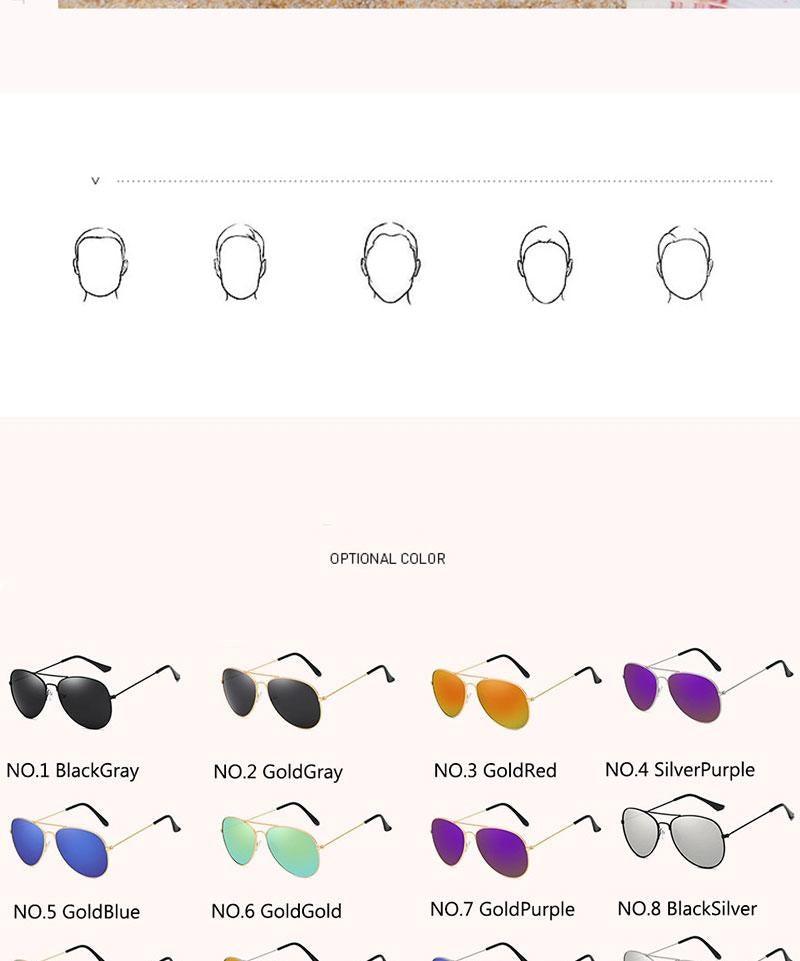 Polarized Mirror Sunglasses with Elastic Metal Temples