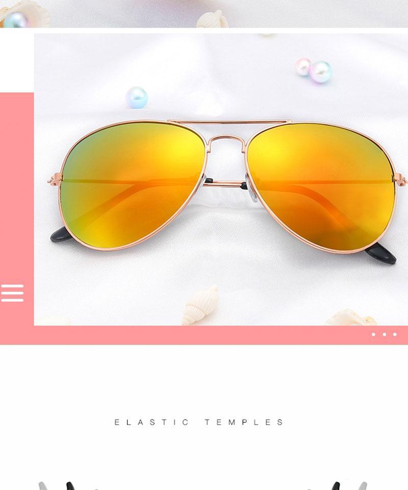 Polarized Mirror Sunglasses with Elastic Metal Temples