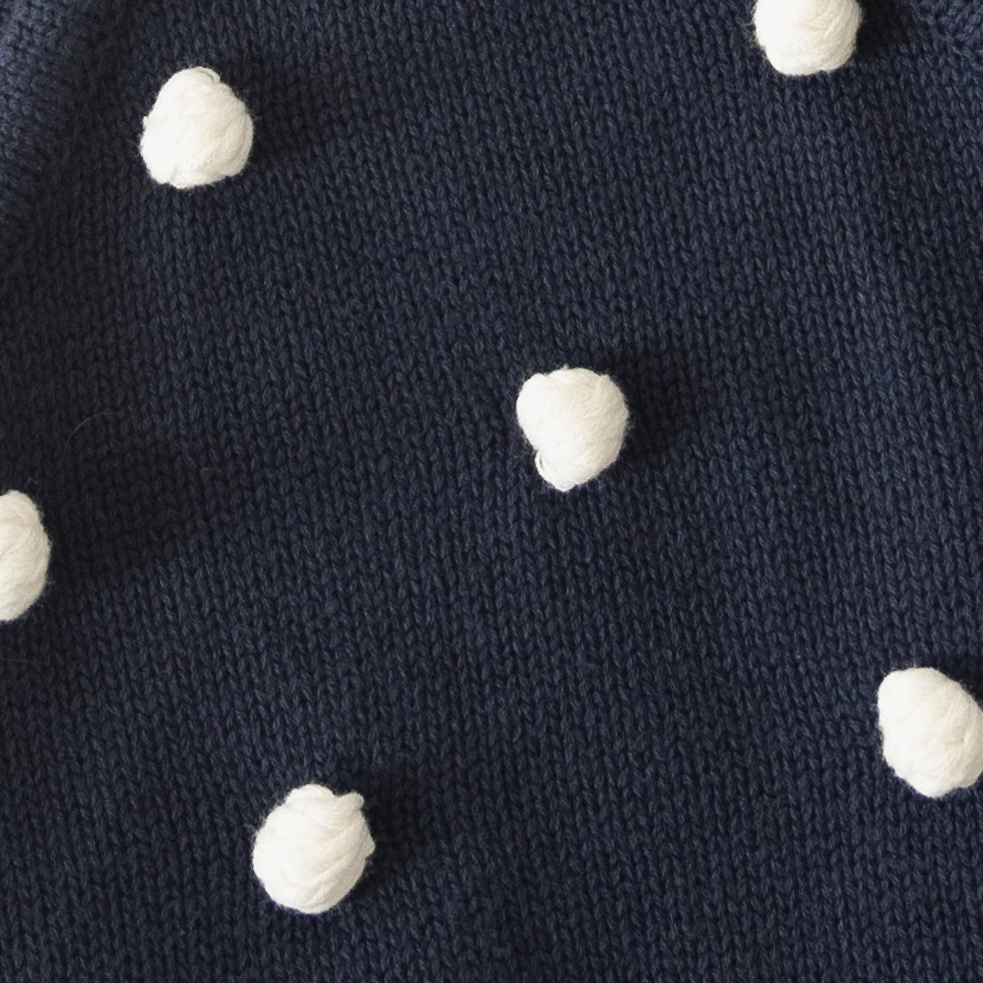 Emery Knit Dress with Tie Straps in Navy Blue