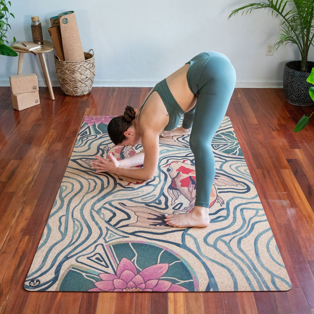 Extra-Large Nomad Cork Yoga Mat for Home Studio and Fitness