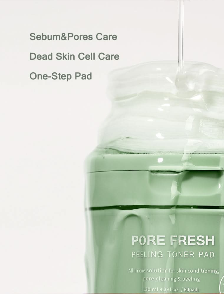 Pore Fresh Peeling Toner Pads with Houttuynia Cordata Extract