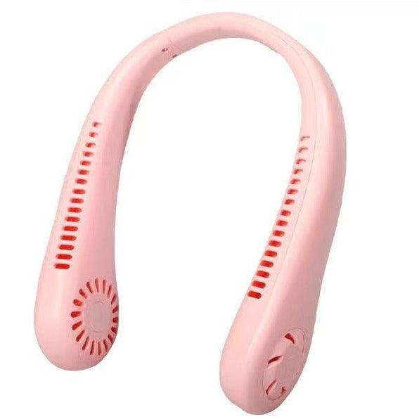 Portable 360° Bladeless Neck Fan, Rechargeable Personal Cooling Fan