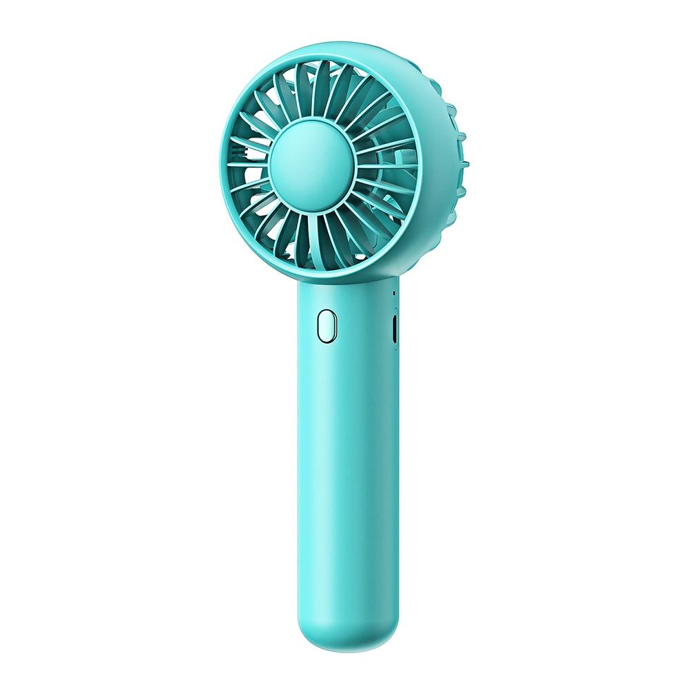Mini Portable Handheld USB Fan with Base - 3-Speed Personal Fan