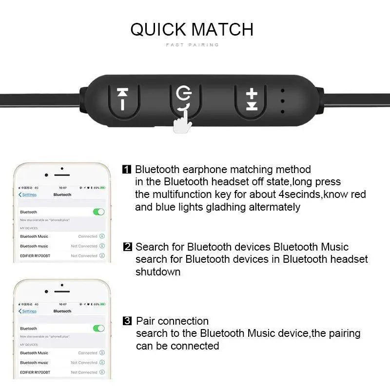 Wireless Bluetooth 5.0 Magnetic Sport Earphones for Gym & Running