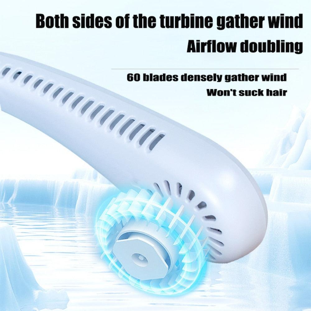 Bladeless USB Rechargeable Neck Fan - Wearable Tech-Wear Cooling
