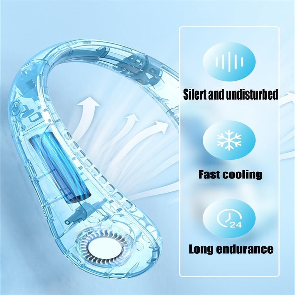 Bladeless USB Rechargeable Neck Fan - Wearable Tech-Wear Cooling