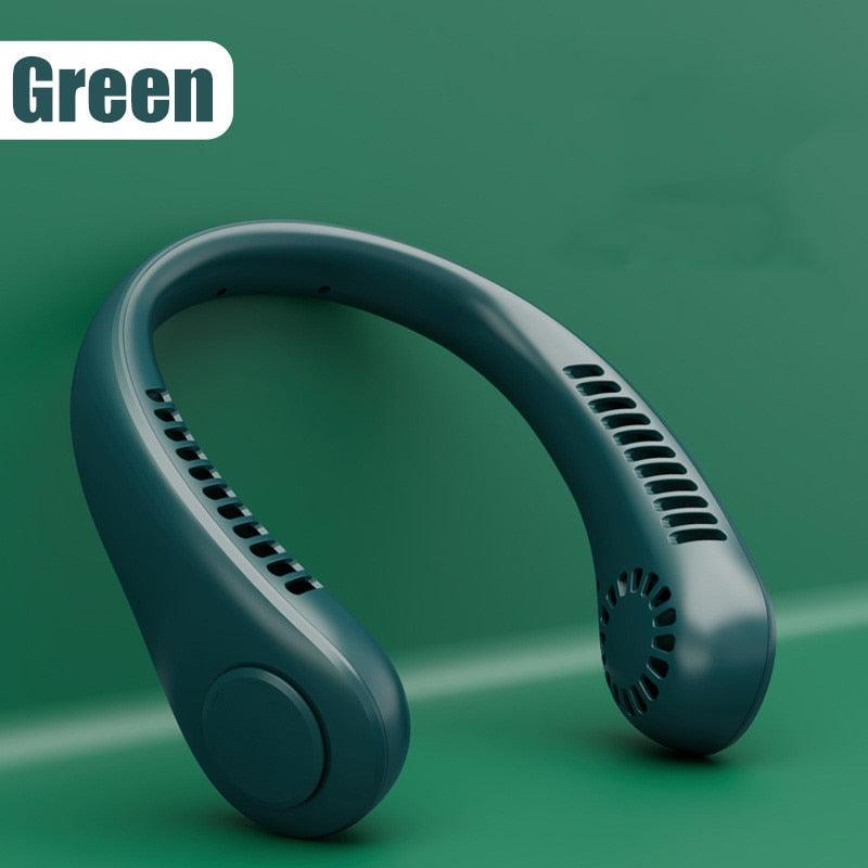Rechargeable Bladeless Neck Fan with 3 Speeds - Minimalist Design