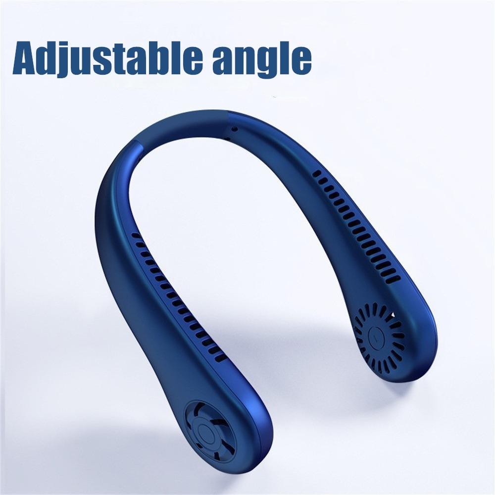 Rechargeable Bladeless Neck Fan with 3 Speeds - Minimalist Design