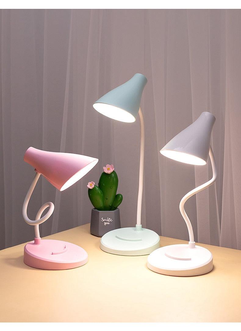 Portable Rechargeable LED Folding Desk Lamp - USB Powered Eye Care