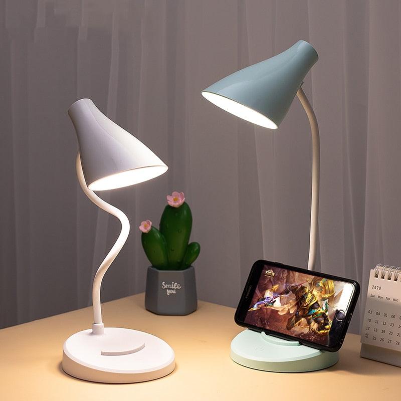 Portable Rechargeable LED Folding Desk Lamp - USB Powered Eye Care