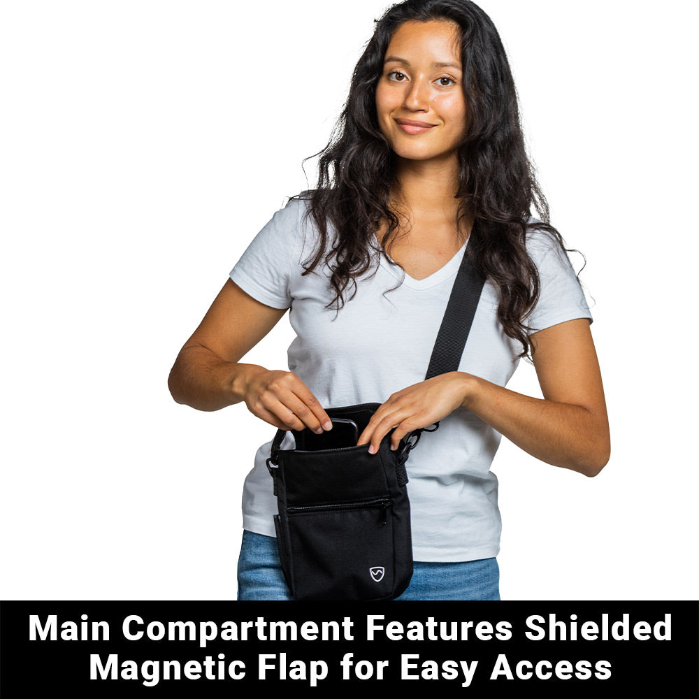EMF Protection Phone Pouch with Removable Crossbody Strap - Image 6