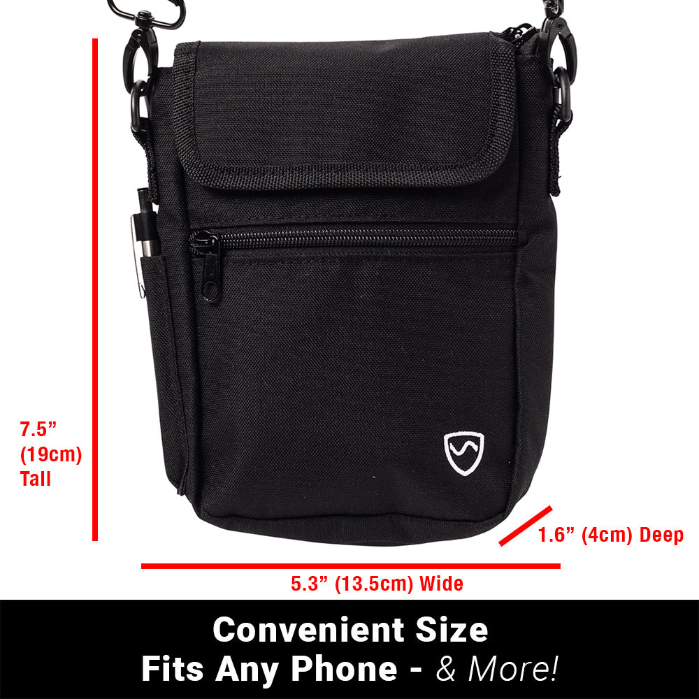 EMF Protection Phone Pouch with Removable Crossbody Strap - Image 4