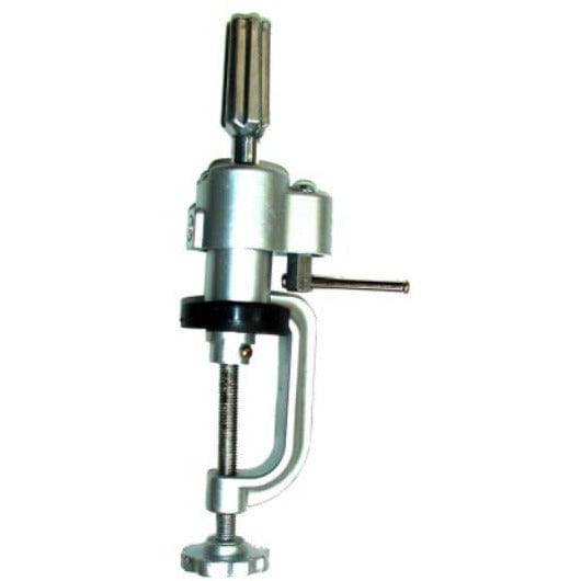Professional metallic silver aluminum alloy practice head stand for cosmetology training