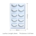 Black self-adhesive practice lash strips for eyelash extension training
