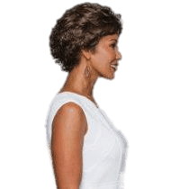 Precedence Short Layered Wig in Dark Chestnut Brown, Classic Style