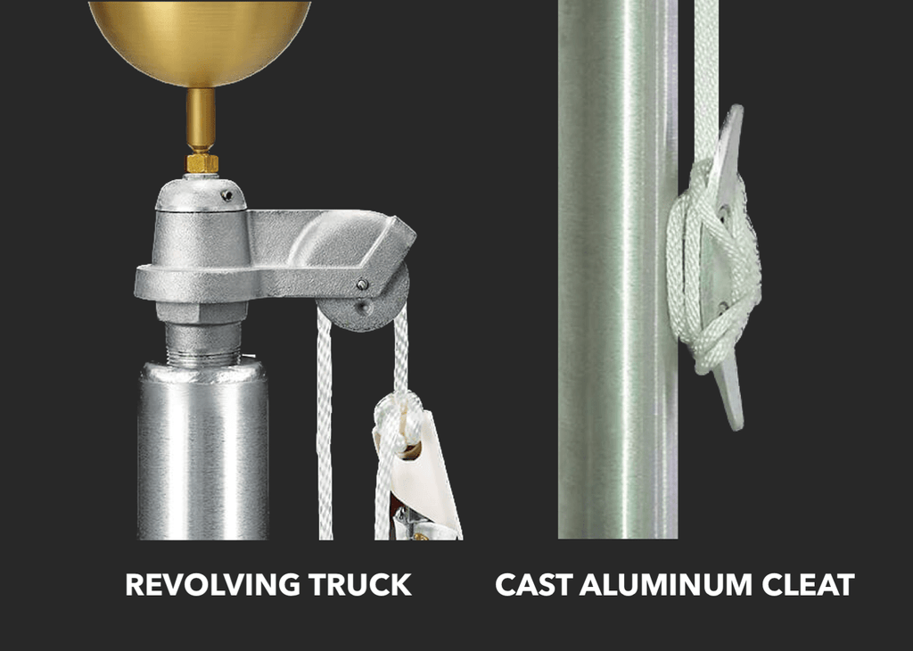 Premium Series (Atlas) External Halyard Flagpoles