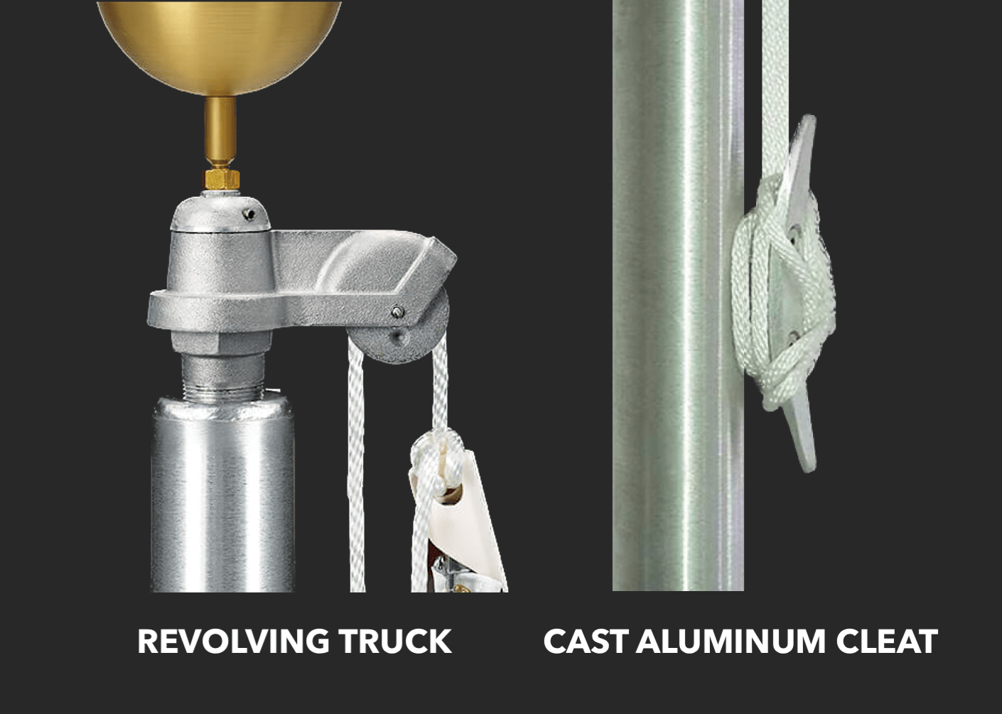 Premium Series (Atlas) External Halyard Flagpoles