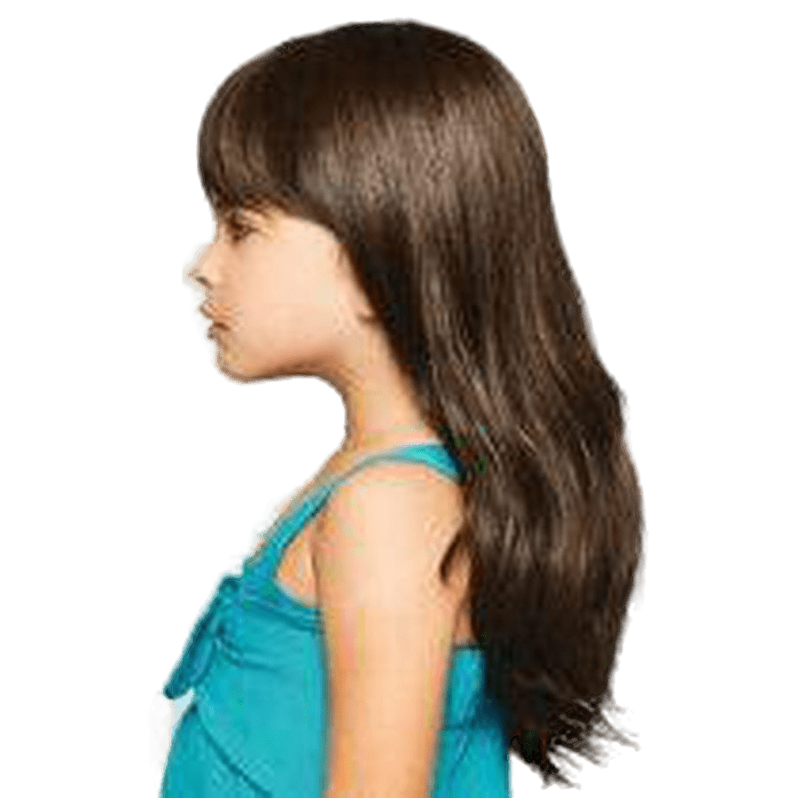 Kids Pretty in Layers Wavy Wig in Dark Brown - Playful Style