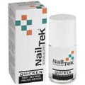 Bottle of Nail Tek Quicken Fast-Dry Top Coat for high-shine, durable nails