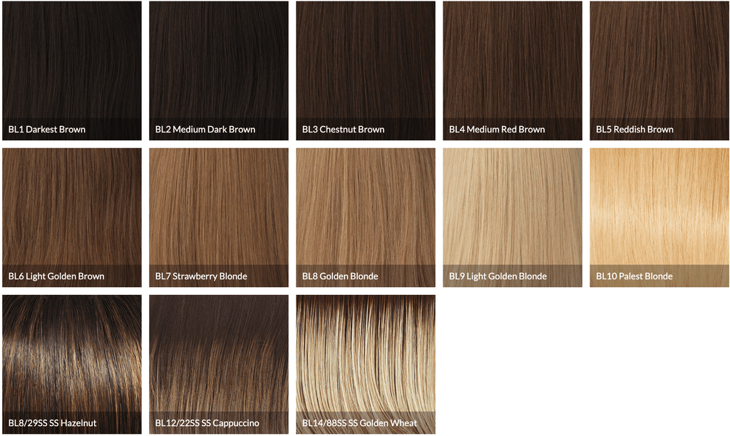 Princessa European Human Hair Wig in Color BL6