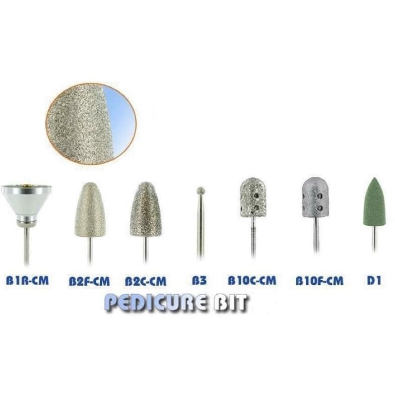 Professional Medicool Pro Bits Pedicure set for salon-grade nail care and smoothing